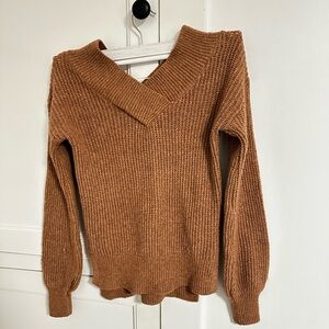 Cozy Tan Knit Sweater